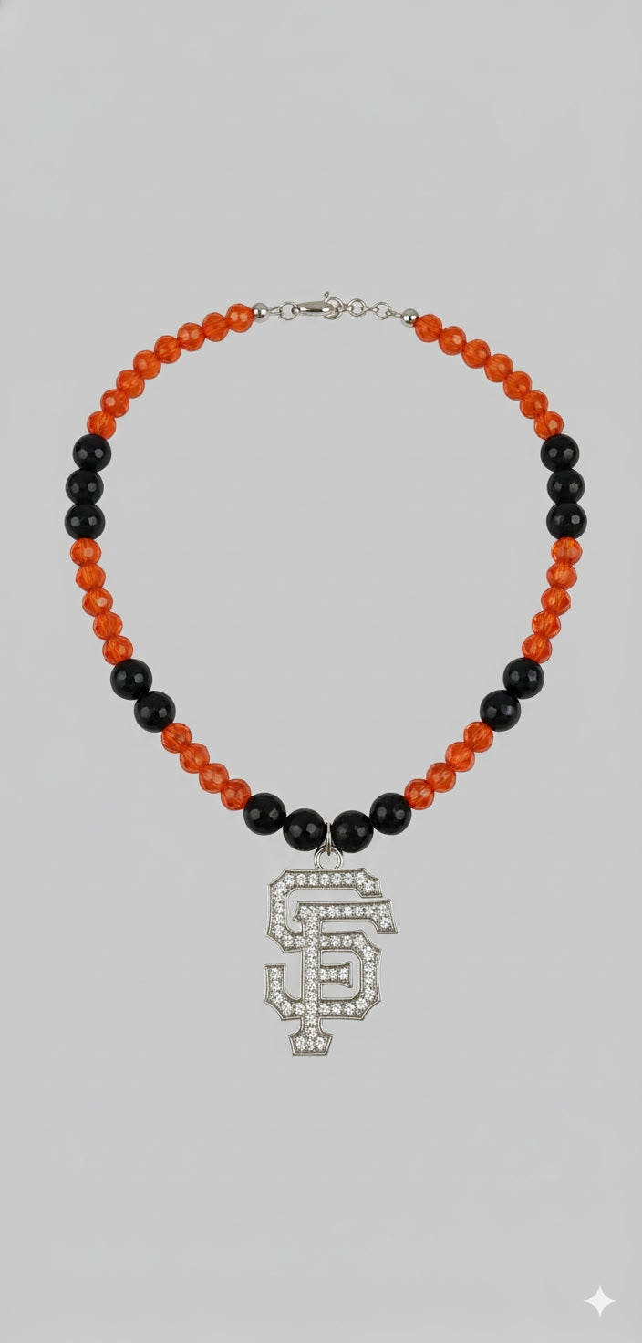 SF Giants Beaded Necklace