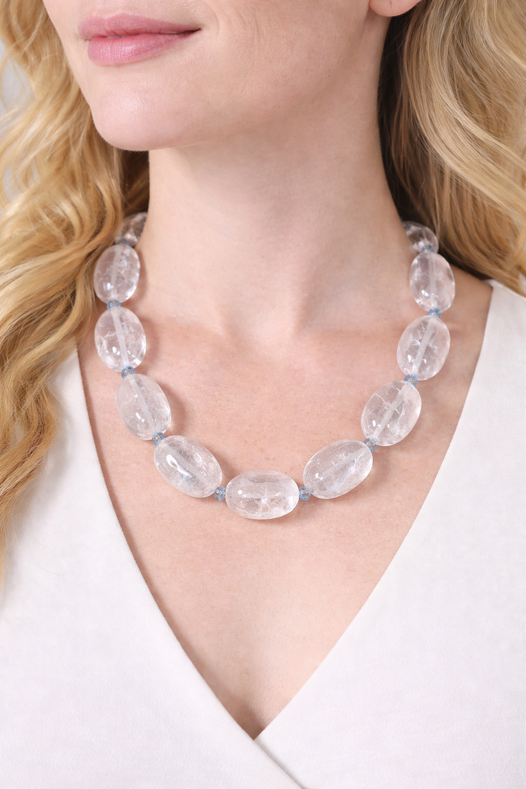 Midnight Crystal Elegance Necklace – Handmade Limited Piece