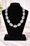 Midnight Crystal Elegance Necklace – Handmade Limited Piece