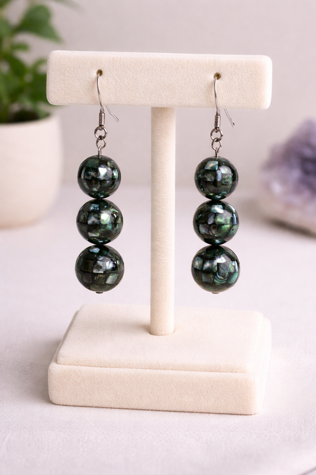Emerald Tide Drop Earrings