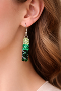 Emerald Tide Drop Earrings