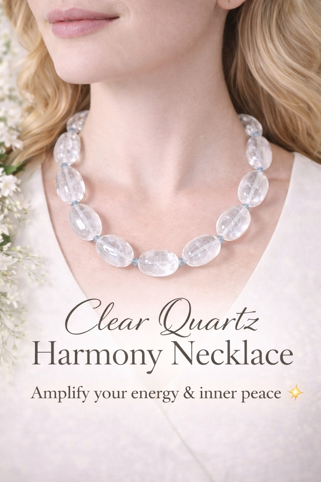Aura Clarity Quartz Necklace