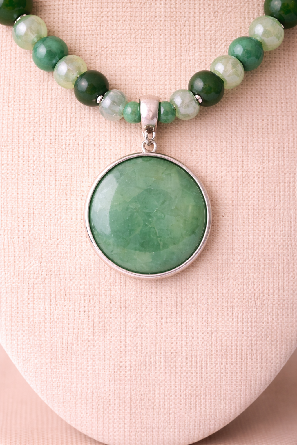 Jade Rose Pendant Necklace