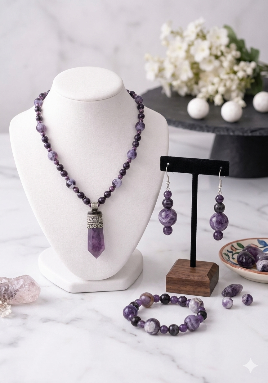Crown Jewel Pendant Set