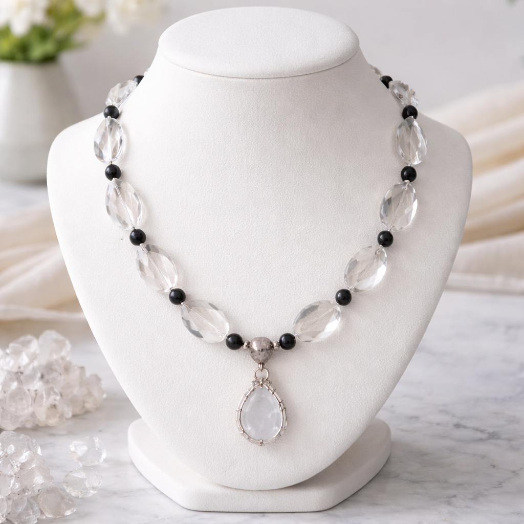 Clear Essence Statement Necklace